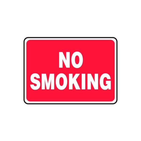 Accuform Accuform No Smoking Sign, 10inW x 7inH, Plastic MSMK423VP - main